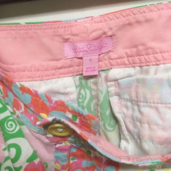 Lilly Pulitzer Buttercup Shorts Sz 0 Mariposa - Picture 7 of 8